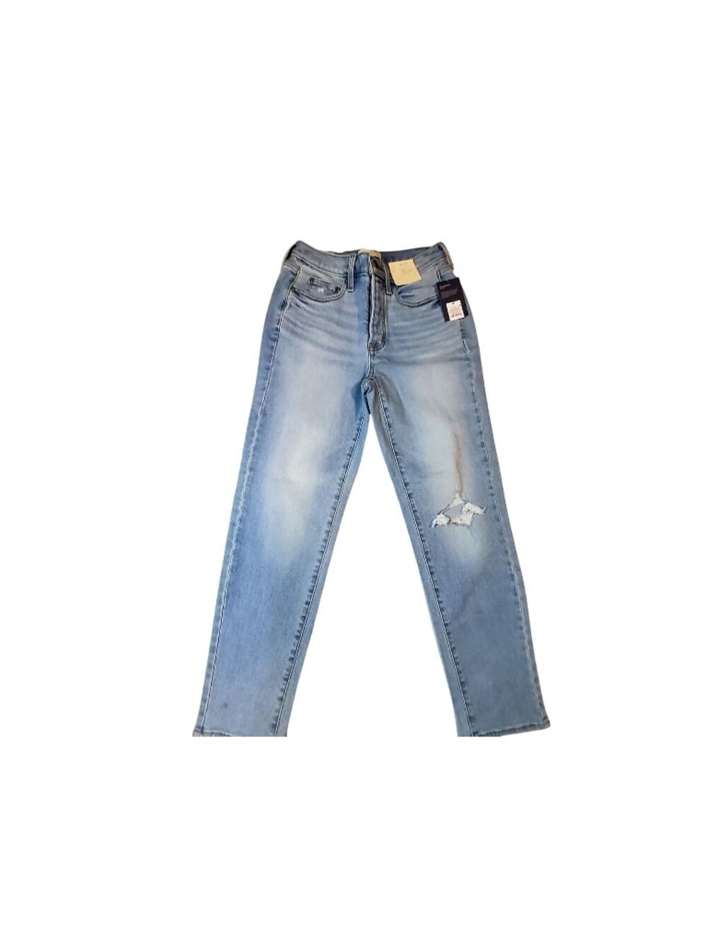 Universal Thread80s Slim Light Wash Mid Rise Jeans Comfort Stretch Size 4R